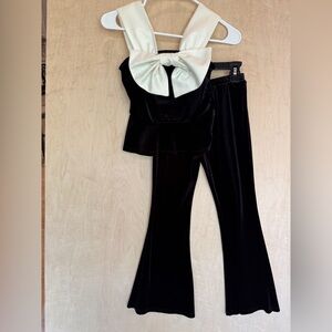 gianni bini velvet outfit size 7